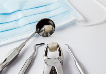 Tooth in a set of pliers