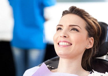 woman in dental chair