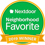 Nextdoor Neighborhood Favorite 2019 winner badge