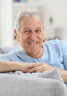 mature man smiling