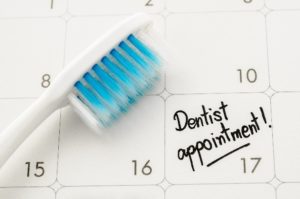 Dentist on calendar to use dental insurance. 