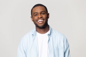 young man with a confident healthy smile 